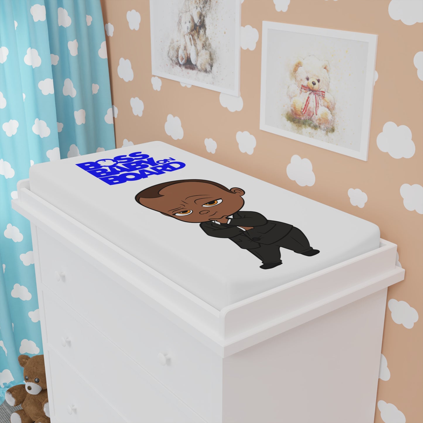 BOSS BABY BOY-Baby Changing Pad Cover