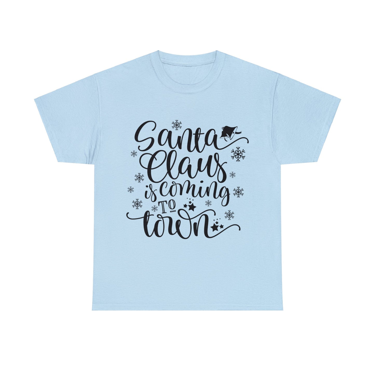Santa Clause is coming to Town-Unisex Heavy Cotton Tee