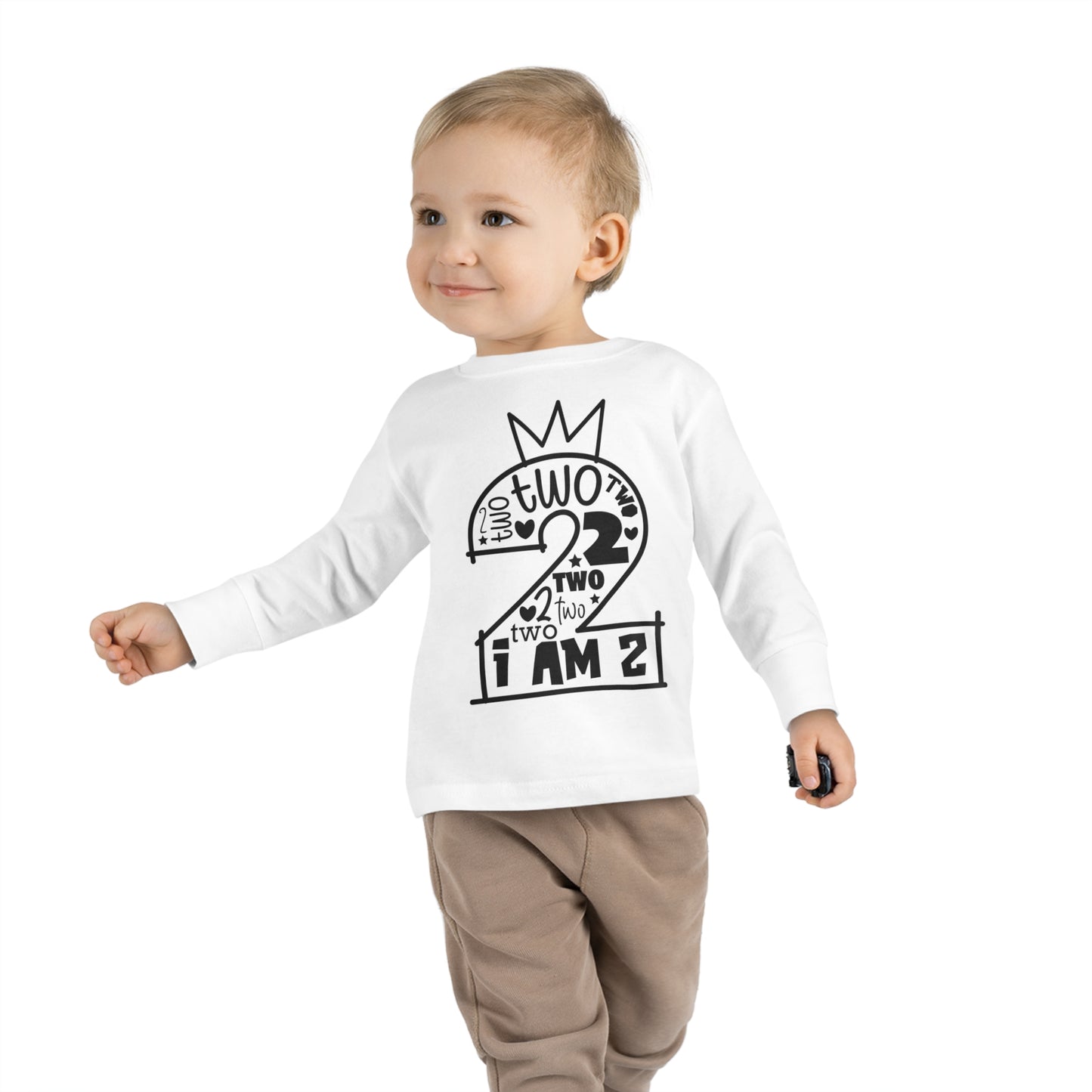 I'm two-Toddler Long Sleeve Tee
