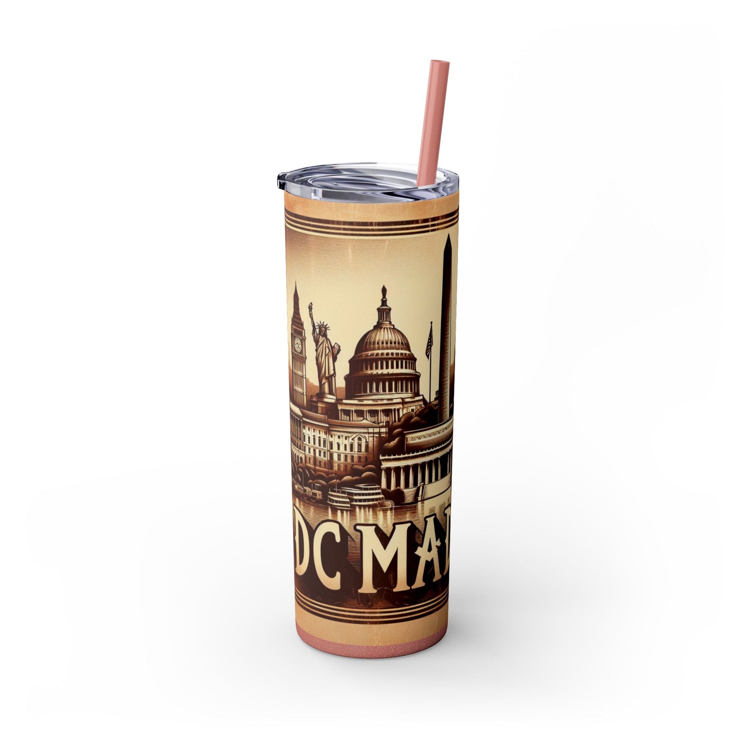 Skinny Tumbler with Straw, 20oz