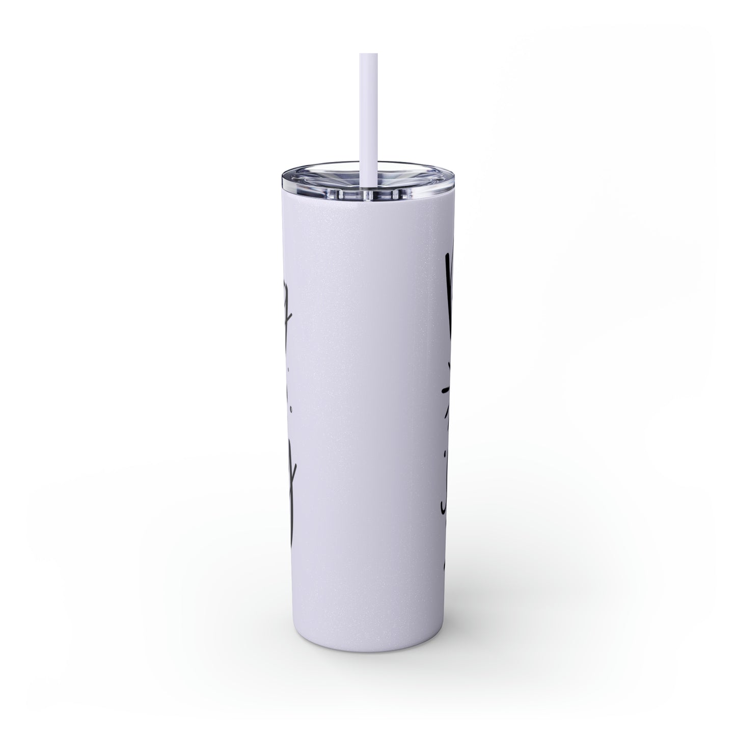 Reading is my sanity - Skinny Tumbler with Straw, 20oz