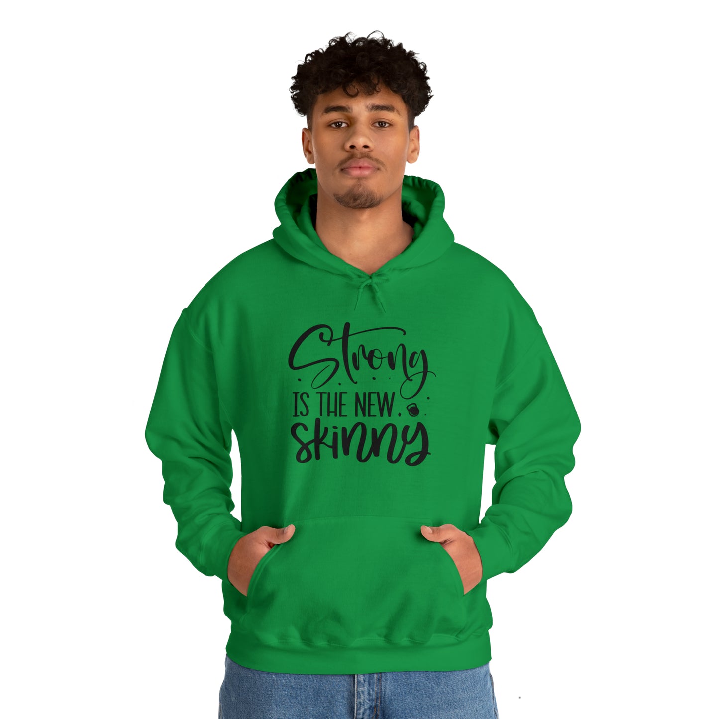 Strong is the new skinny - Unisex Heavy Blend™ Hooded Sweatshirt