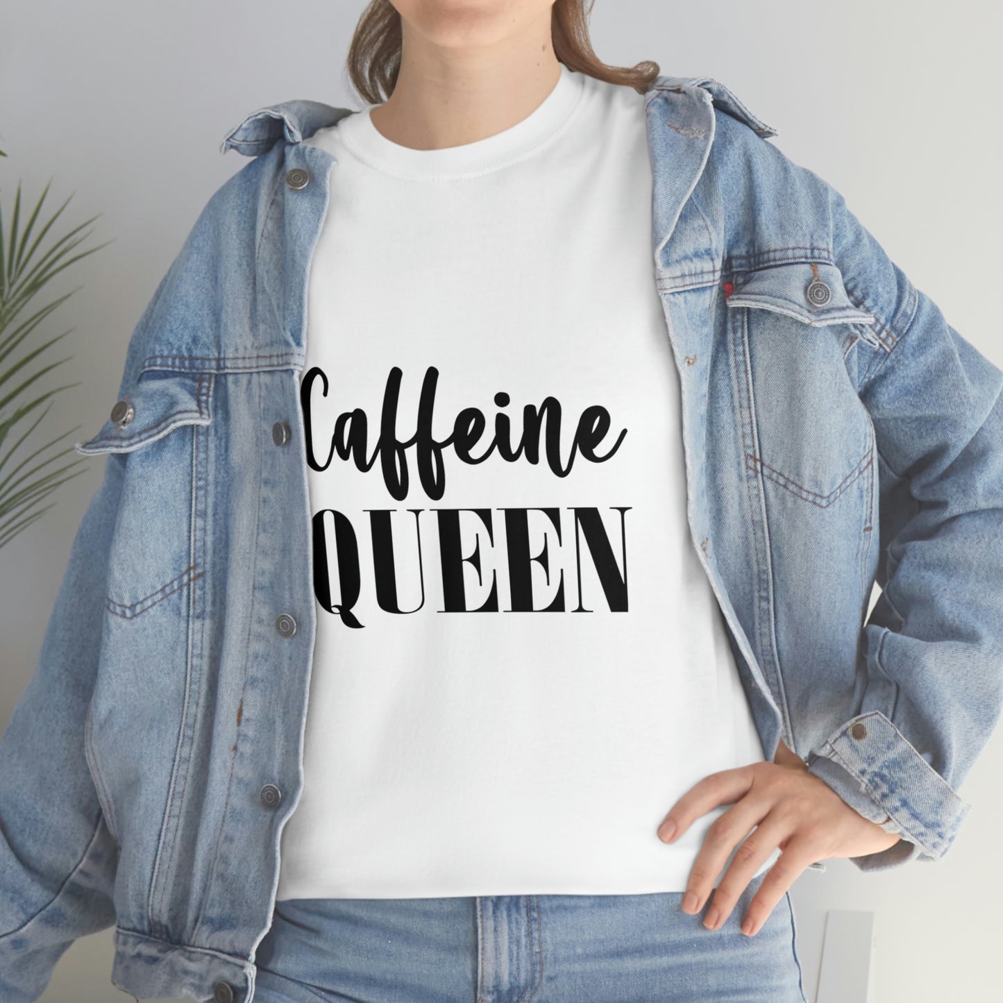 Caffeine Queen, Unisex Heavy Cotton Tee