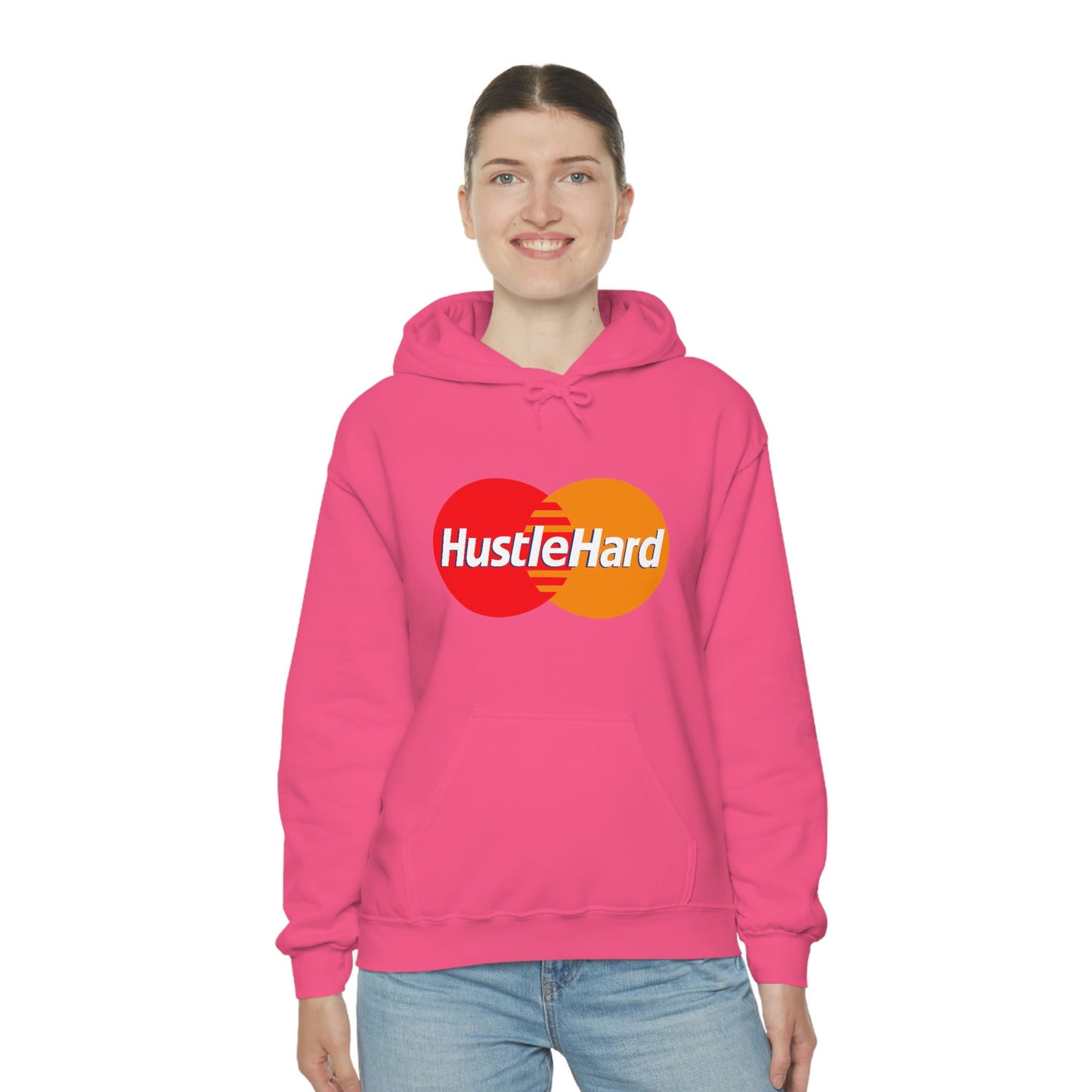 Hustle Hard- Unisex Heavy Blend Hooded Sweatshirt