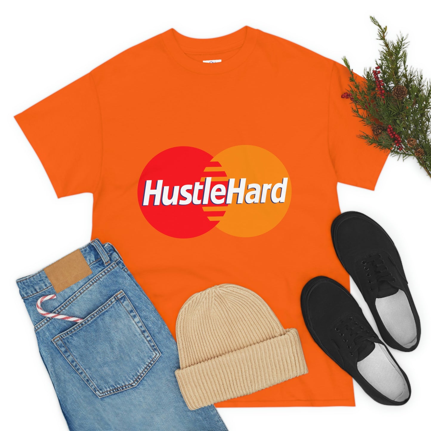 Hustle Hard -Unisex Heavy Cotton Tee