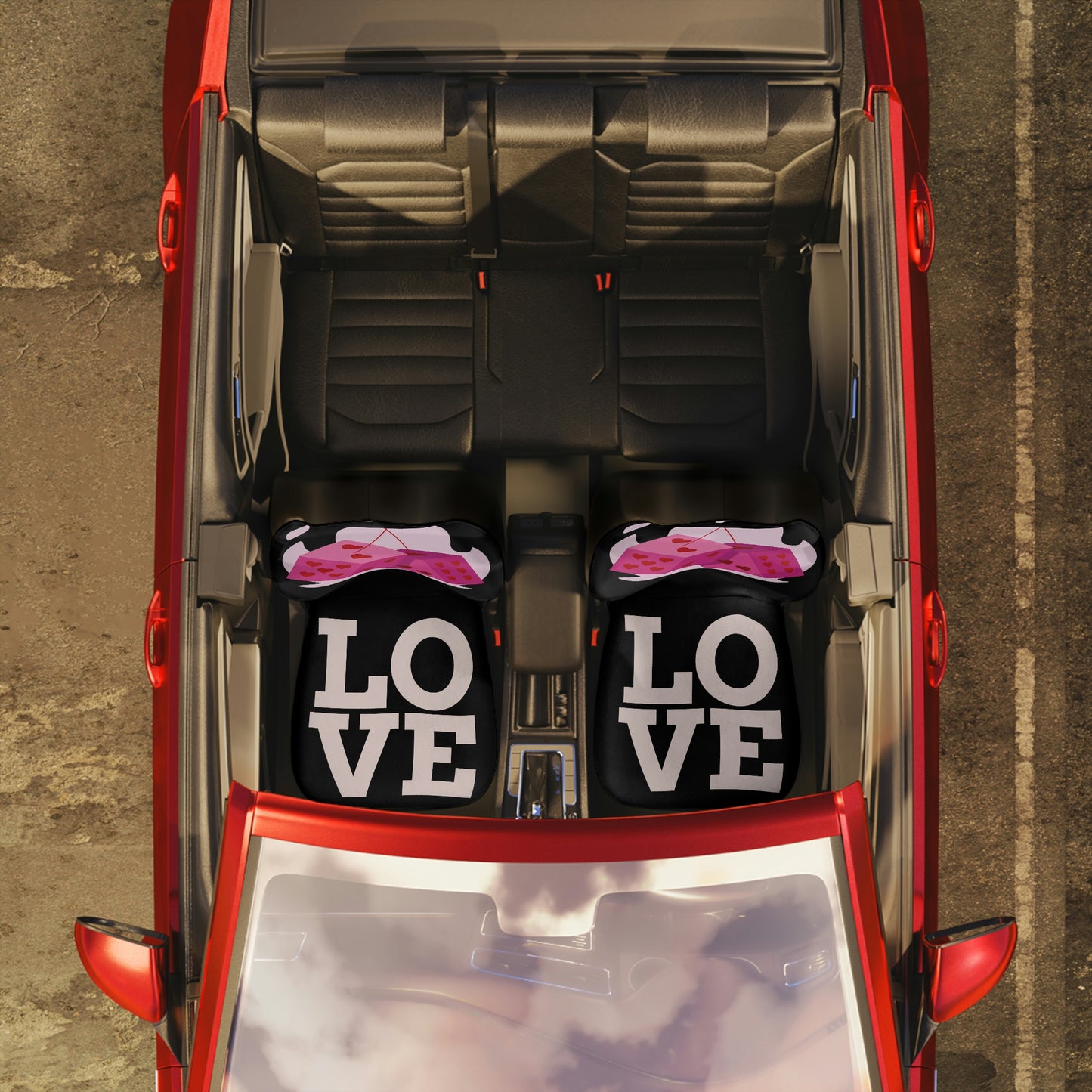 Love Dice - Polyester Car Seat Covers