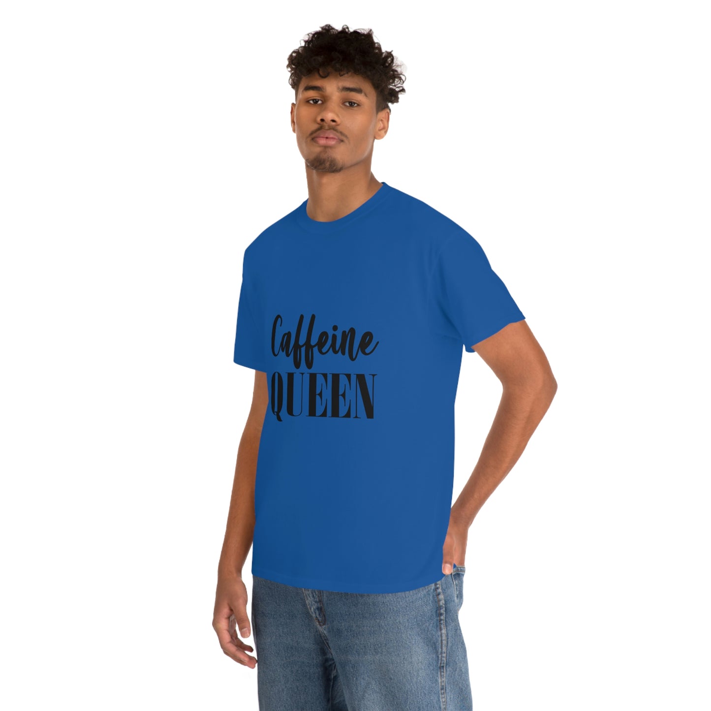 Caffeine Queen, Unisex Heavy Cotton Tee