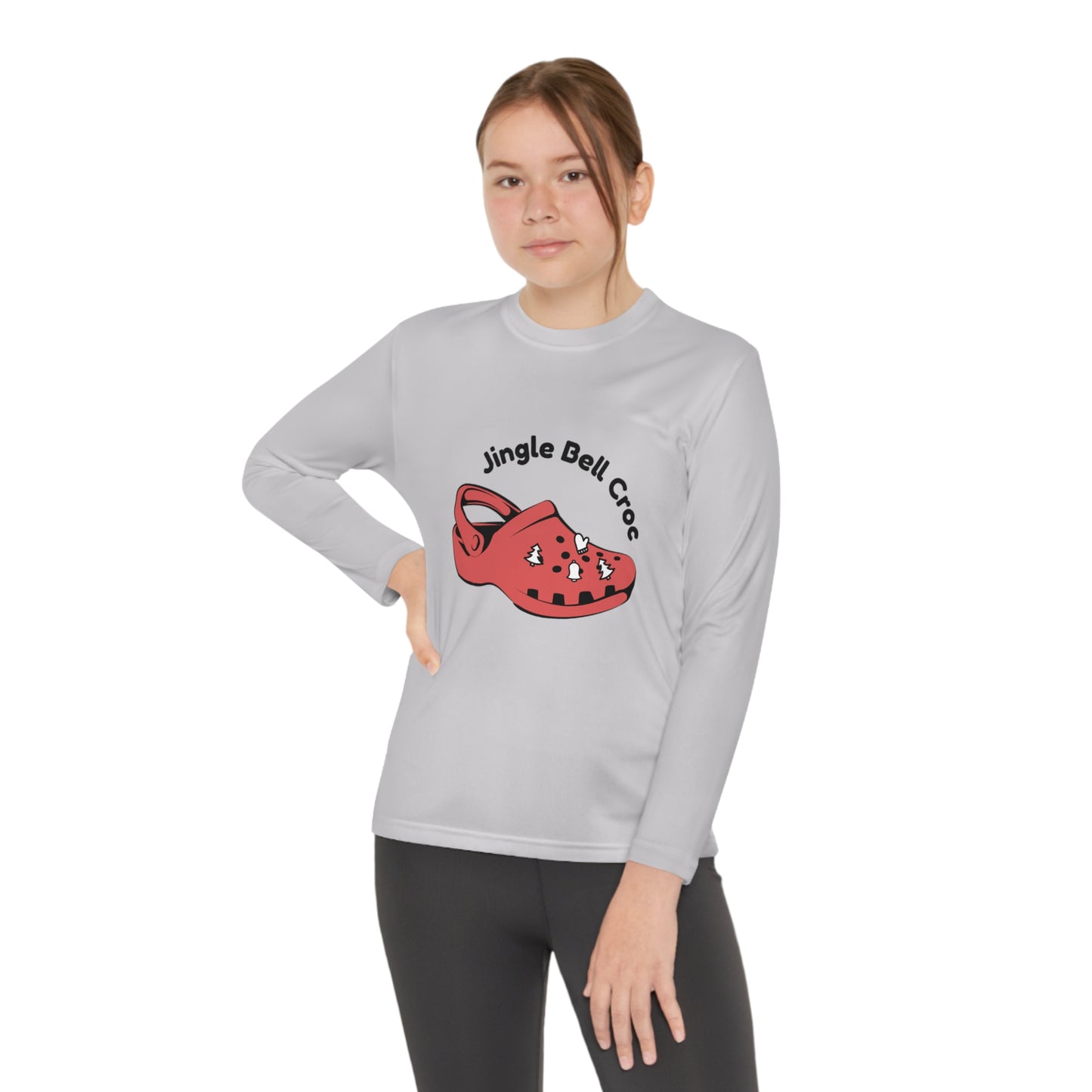 Jingle Bell Crocks-Youth Long Sleeve Competitor Tee