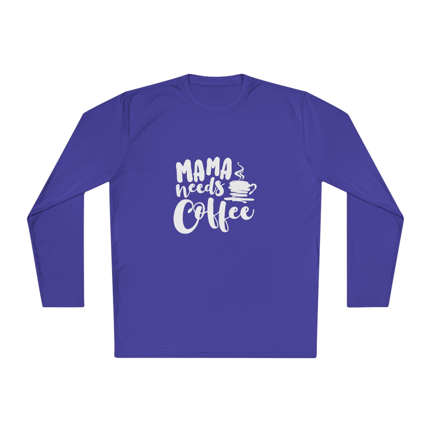 Momma needs coffee- Unisex Lightweight Long Sleeve Tee