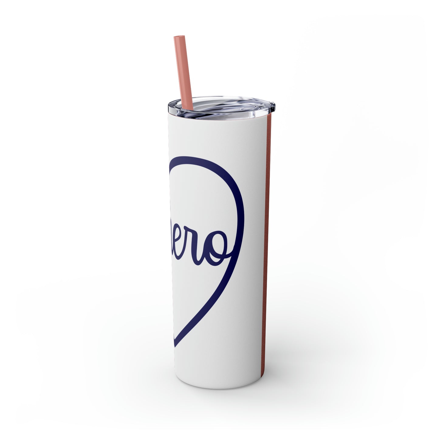 Hero-Skinny Tumbler with Straw, 20oz