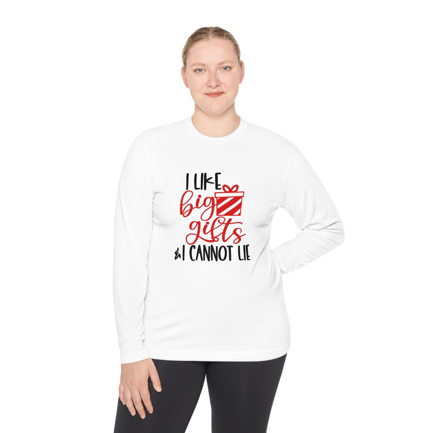 I like big gifts- Unisex Lightweight Long Sleeve Tee