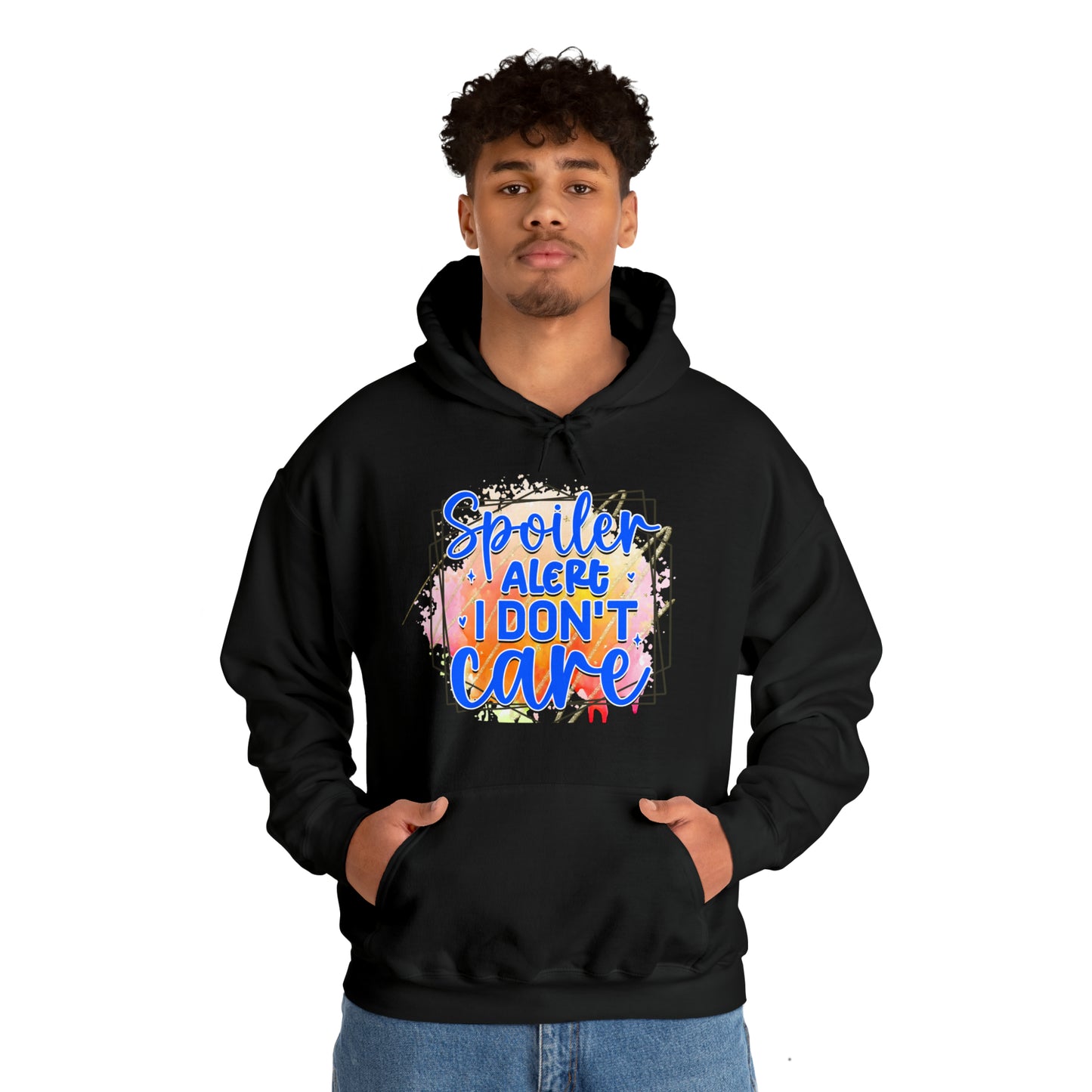 I DON'T CARE- Unisex Heavy Blend™ Hooded Sweatshirt