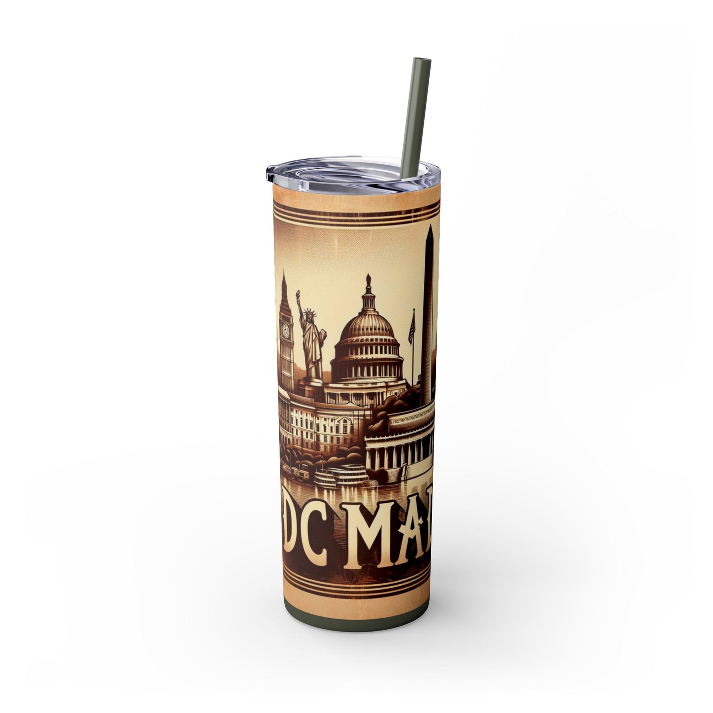 Skinny Tumbler with Straw, 20oz