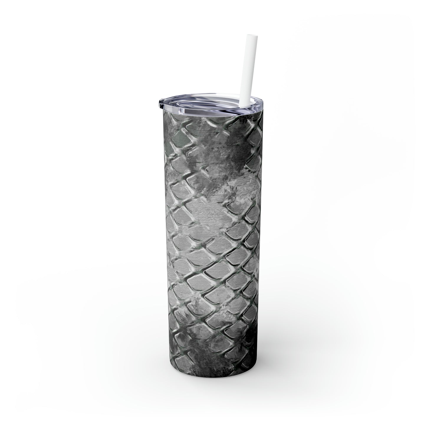 Metalic Skins- Skinny Tumbler with Straw, 20oz