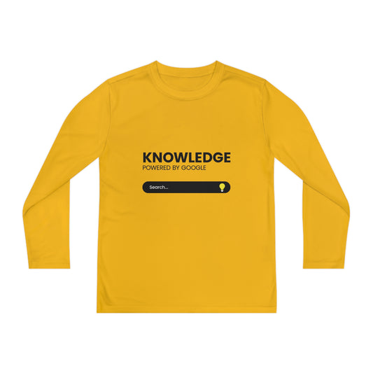 Powered by Google-Youth Long Sleeve Competitor Tee