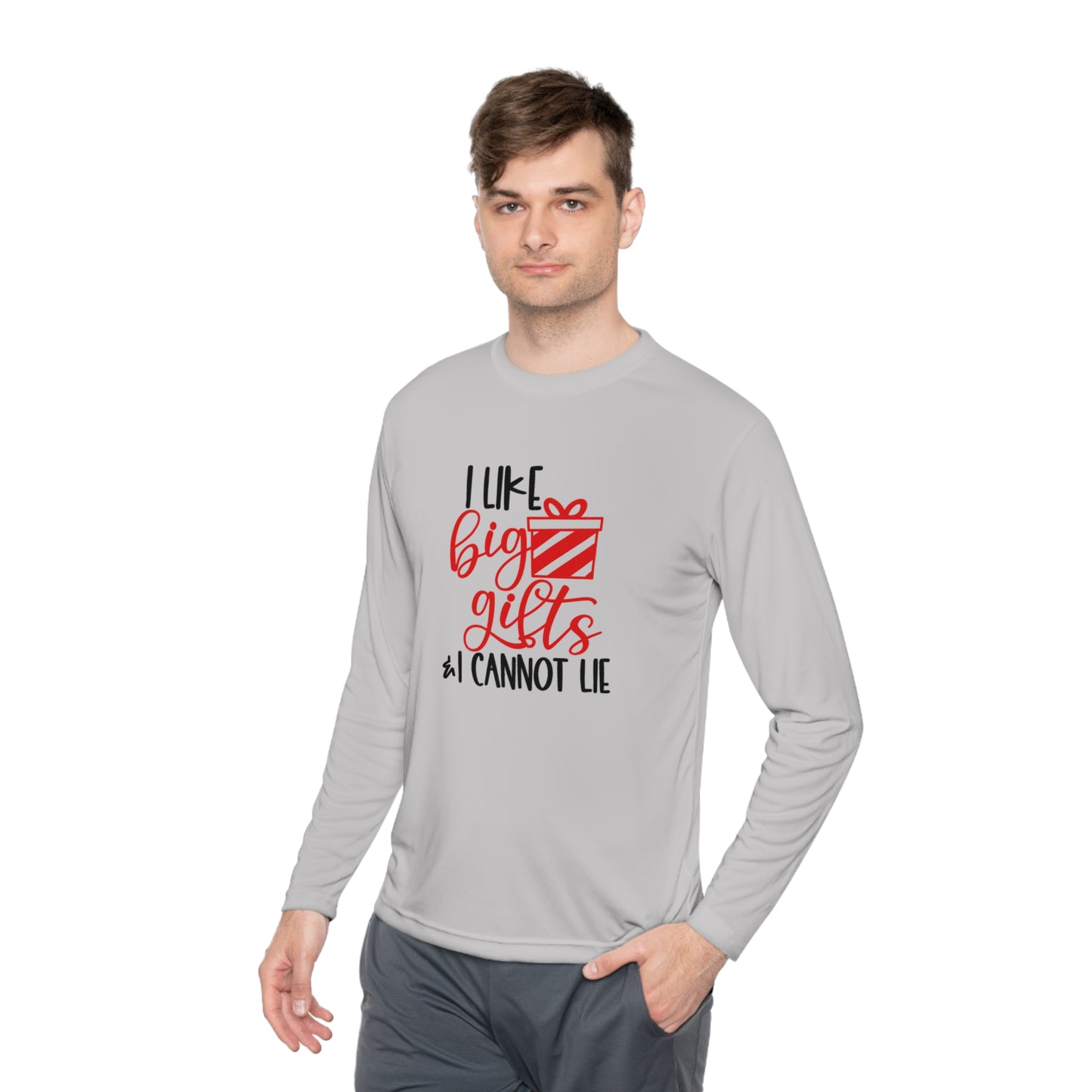 I like big gifts- Unisex Lightweight Long Sleeve Tee