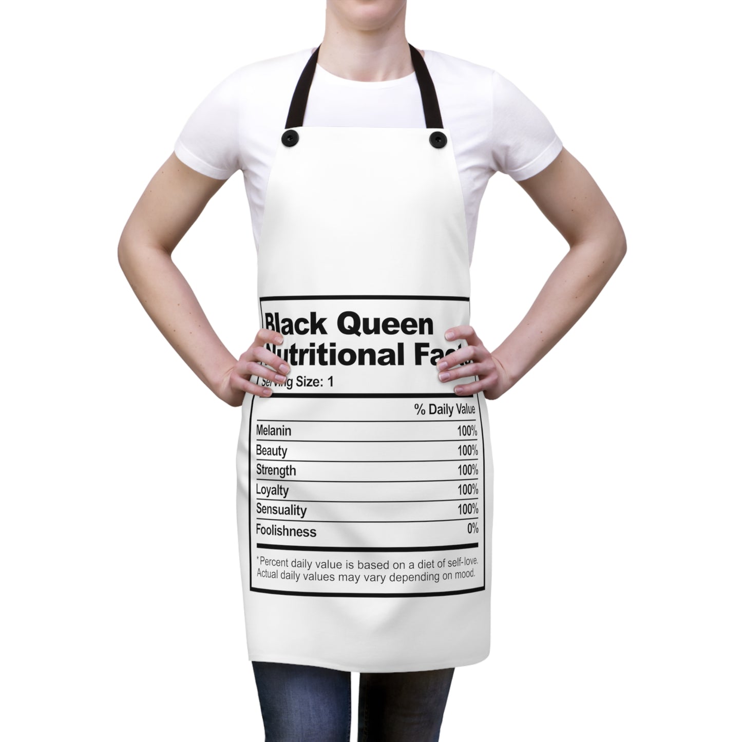 Black Queen nutrition facts-Apron (AOP)