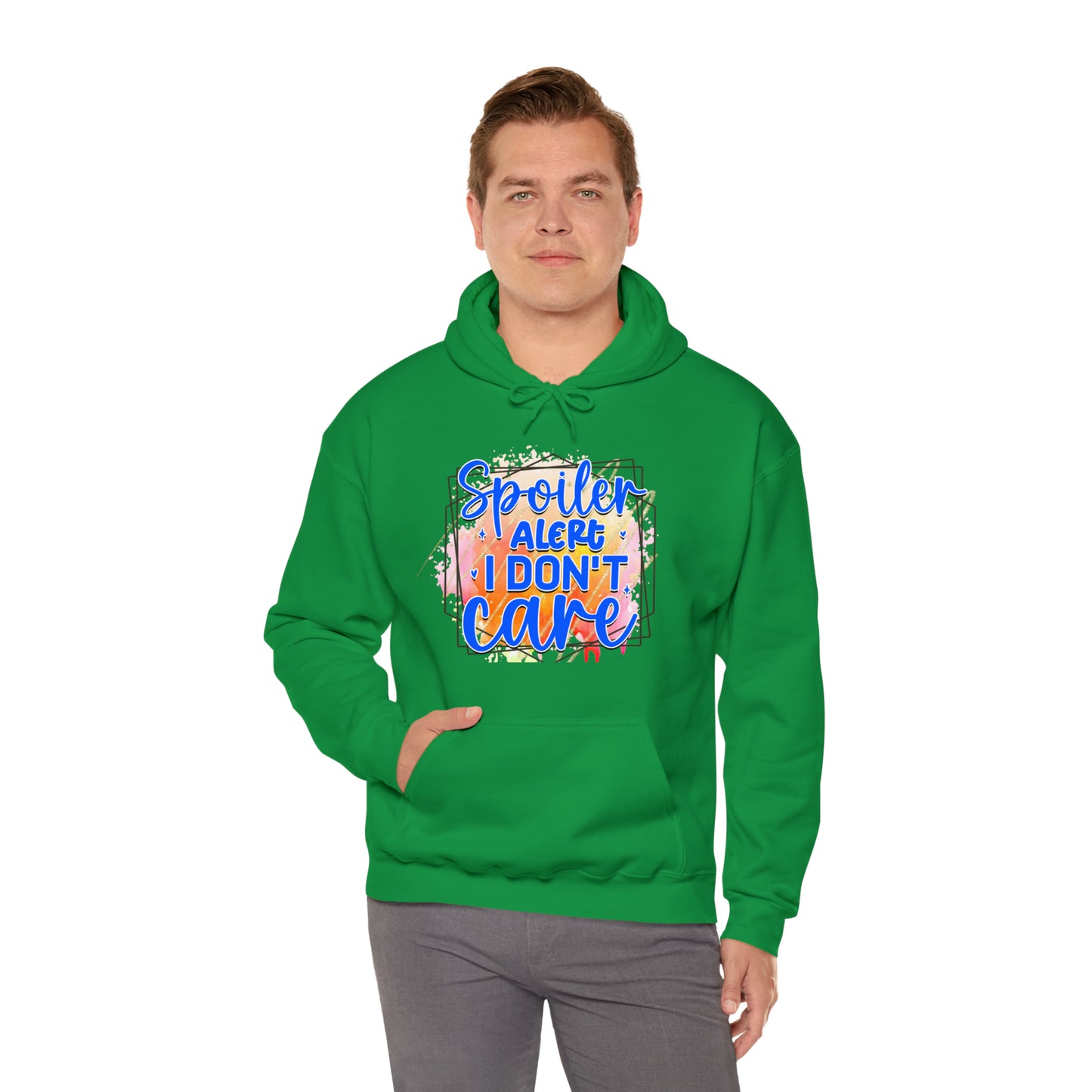 I DON'T CARE- Unisex Heavy Blend™ Hooded Sweatshirt