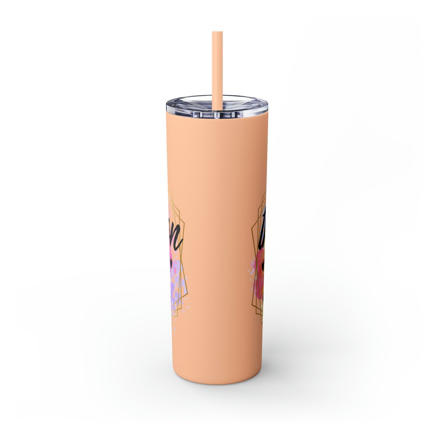 Yeah despite the look on my face- Skinny Tumbler with Straw, 20oz