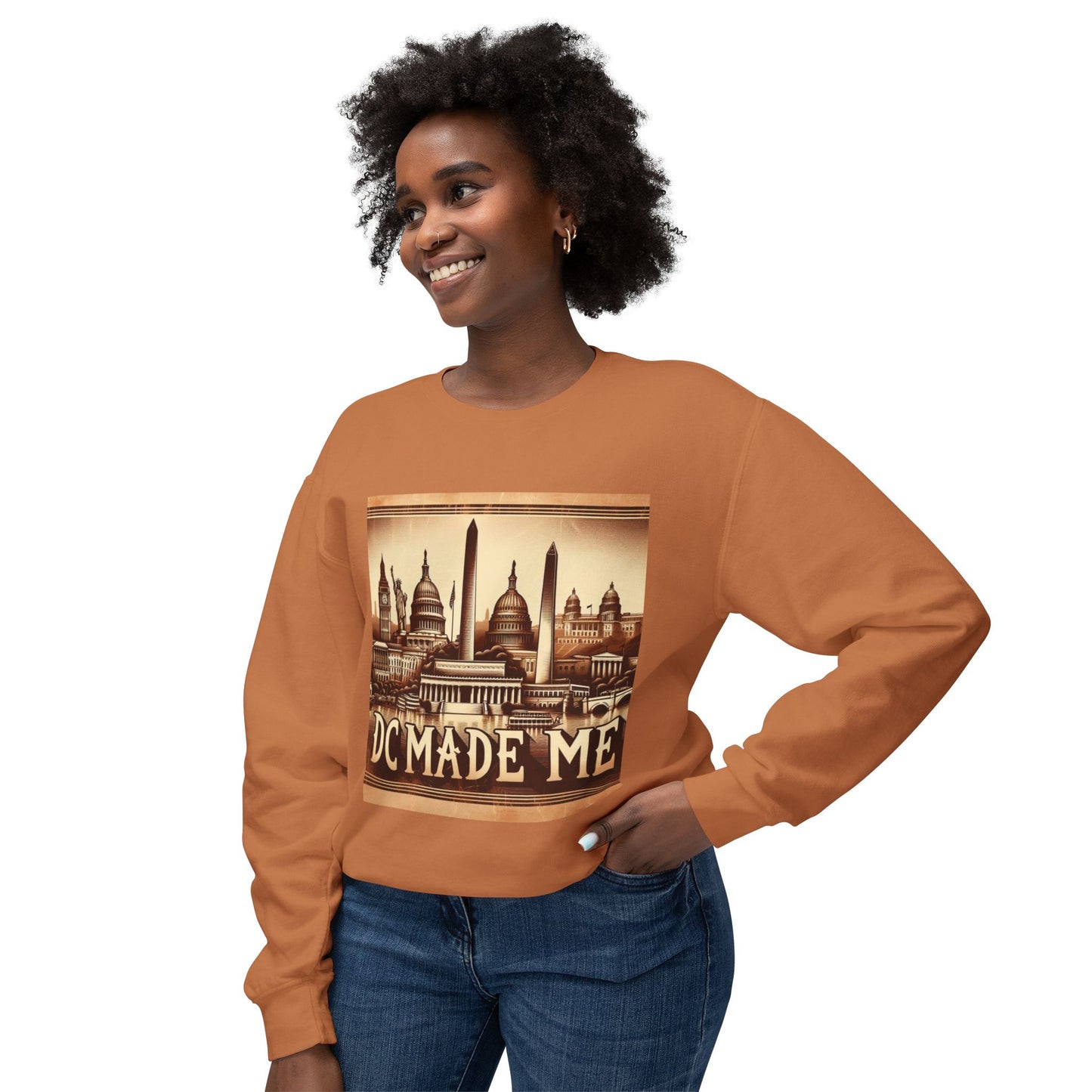 DC Made Me-Unisex Lightweight Crewneck Sweatshirt