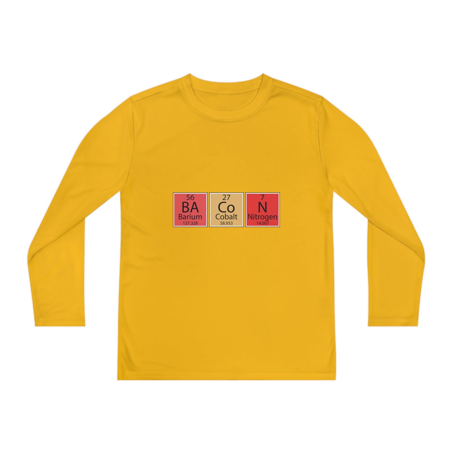 Bacon-Youth Long Sleeve Competitor Tee