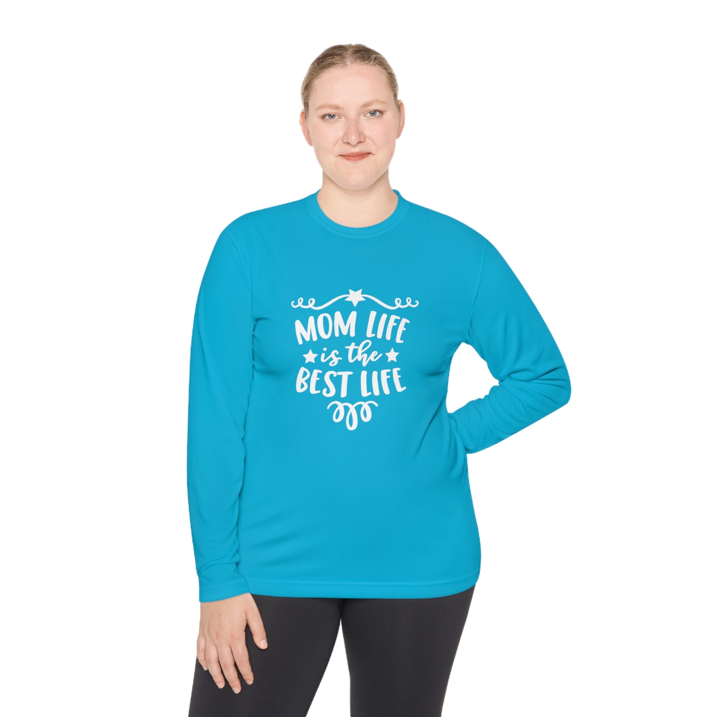 Mom life is the best life- Unisex Lightweight Long Sleeve Tee