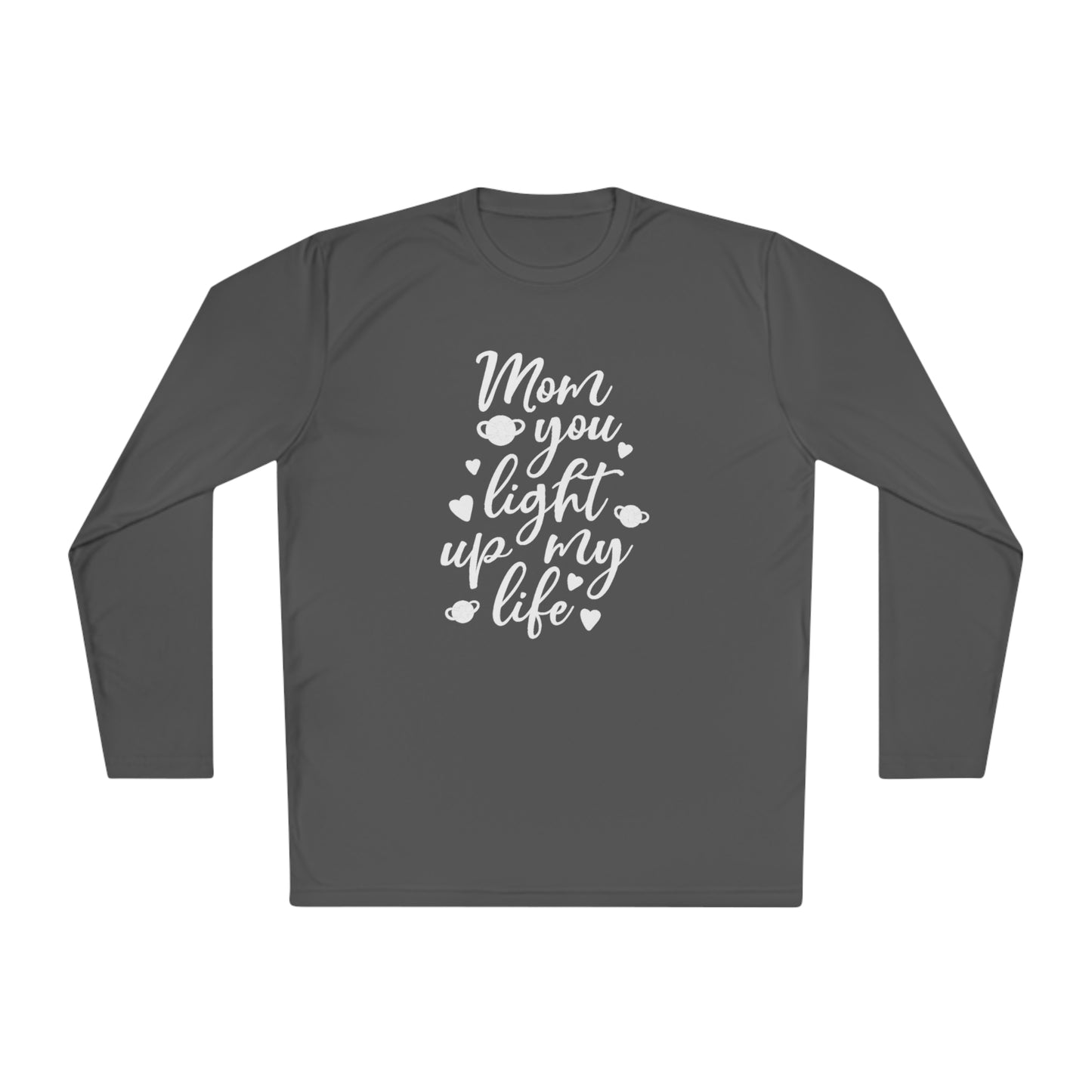 Mom you light up my life- Unisex Lightweight Long Sleeve Tee