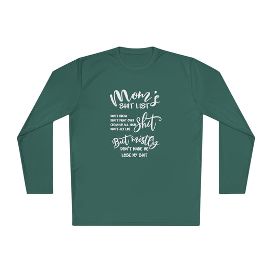 Moms shit list - Unisex Lightweight Long Sleeve Tee