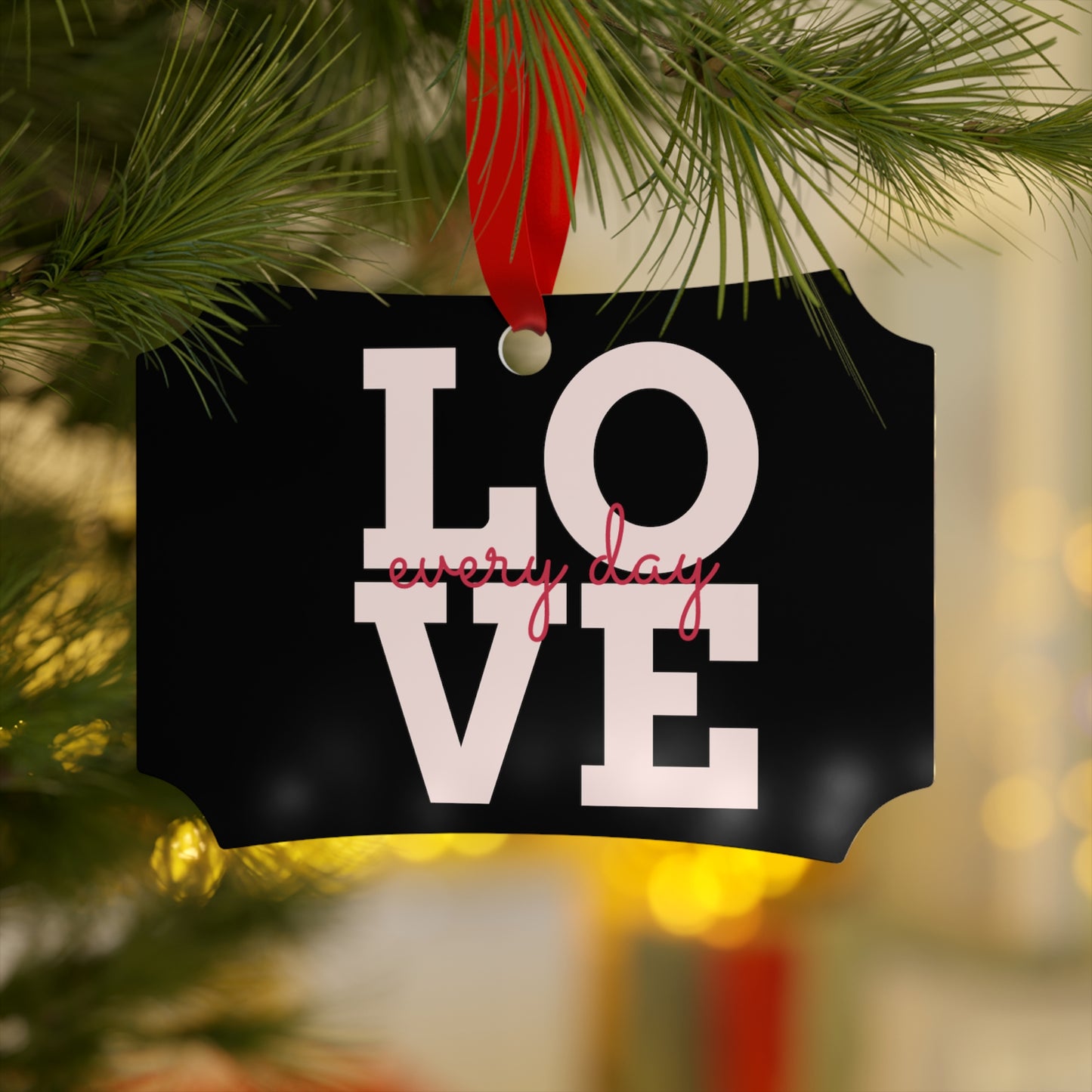 Love Everday-Metallic Ornaments (Round, Berlin)