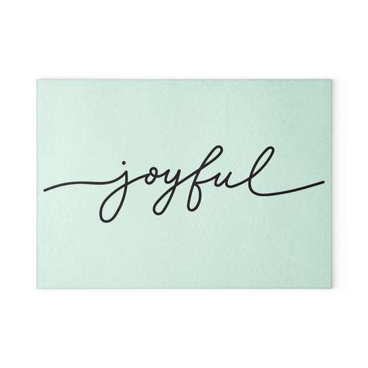 Joyful-Glass Cutting Board