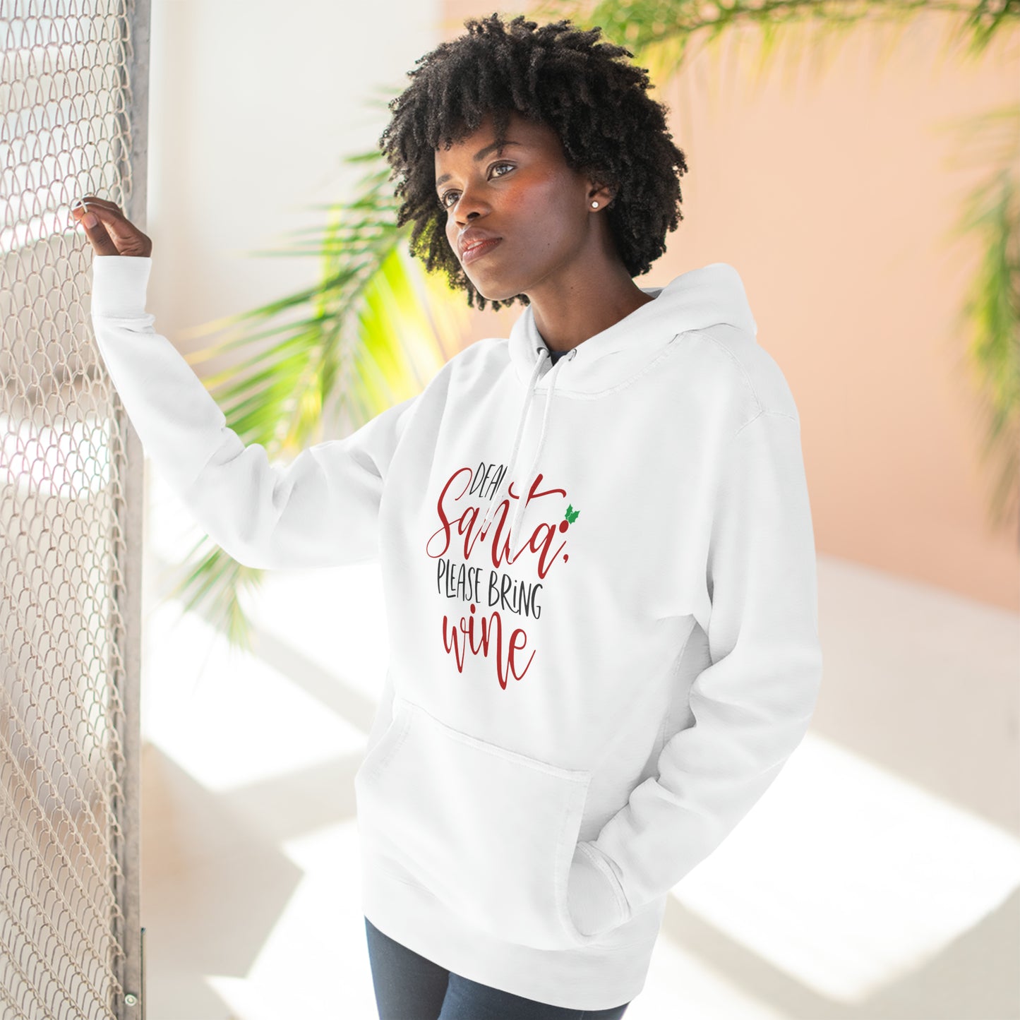 Please bring wine- Unisex Premium Pullover Hoodie