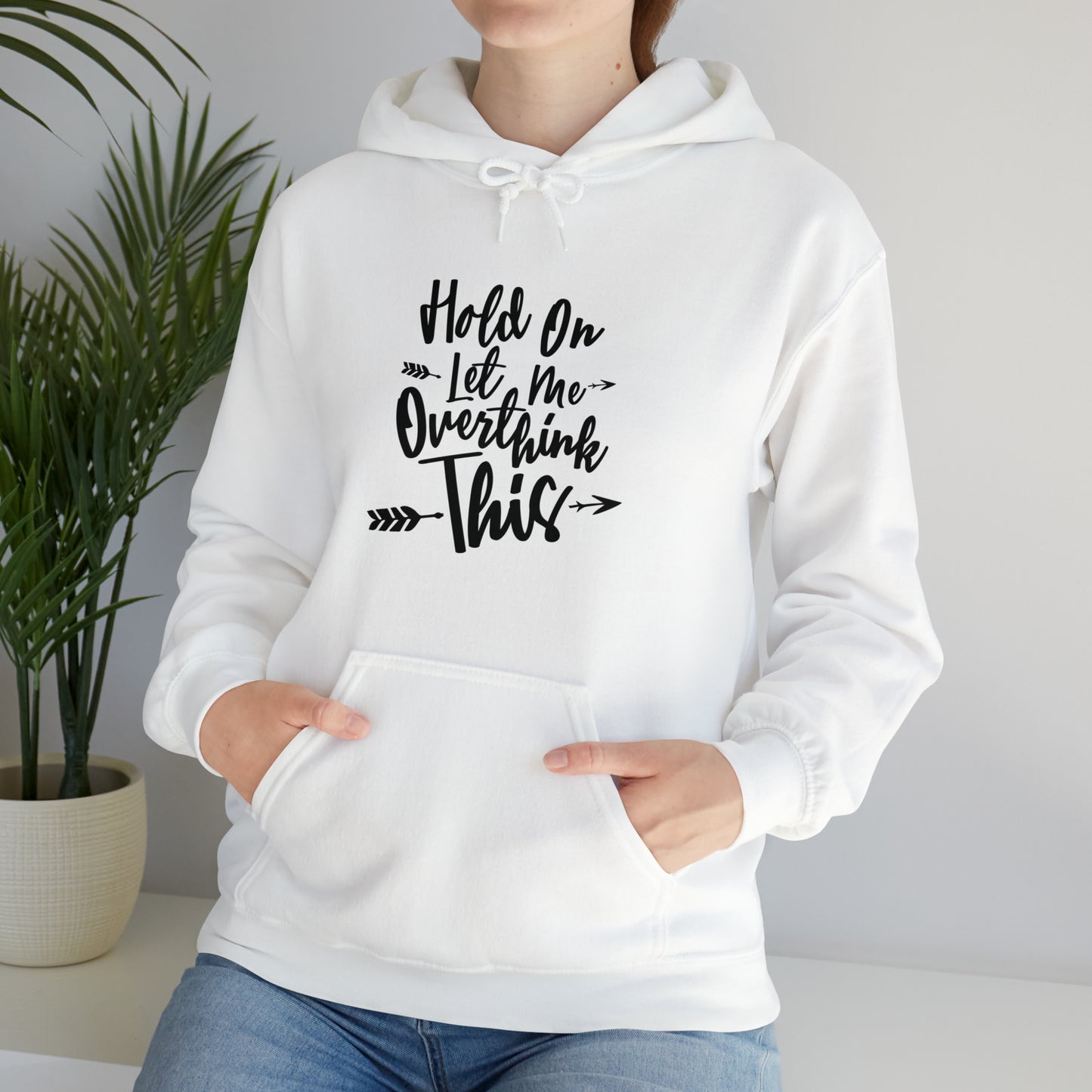 Wait let me over think this - Unisex Heavy Blend™ Hooded Sweatshirt