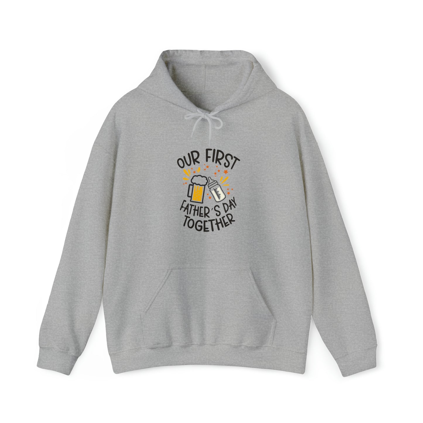 Our first father's day- Unisex Heavy Blend™ Hooded Sweatshirt