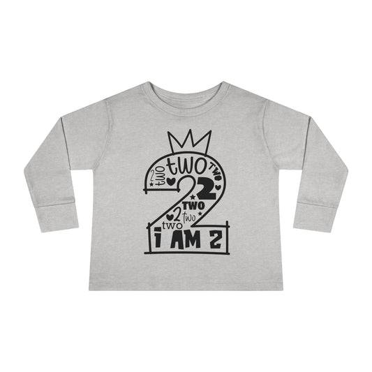 I'm two-Toddler Long Sleeve Tee