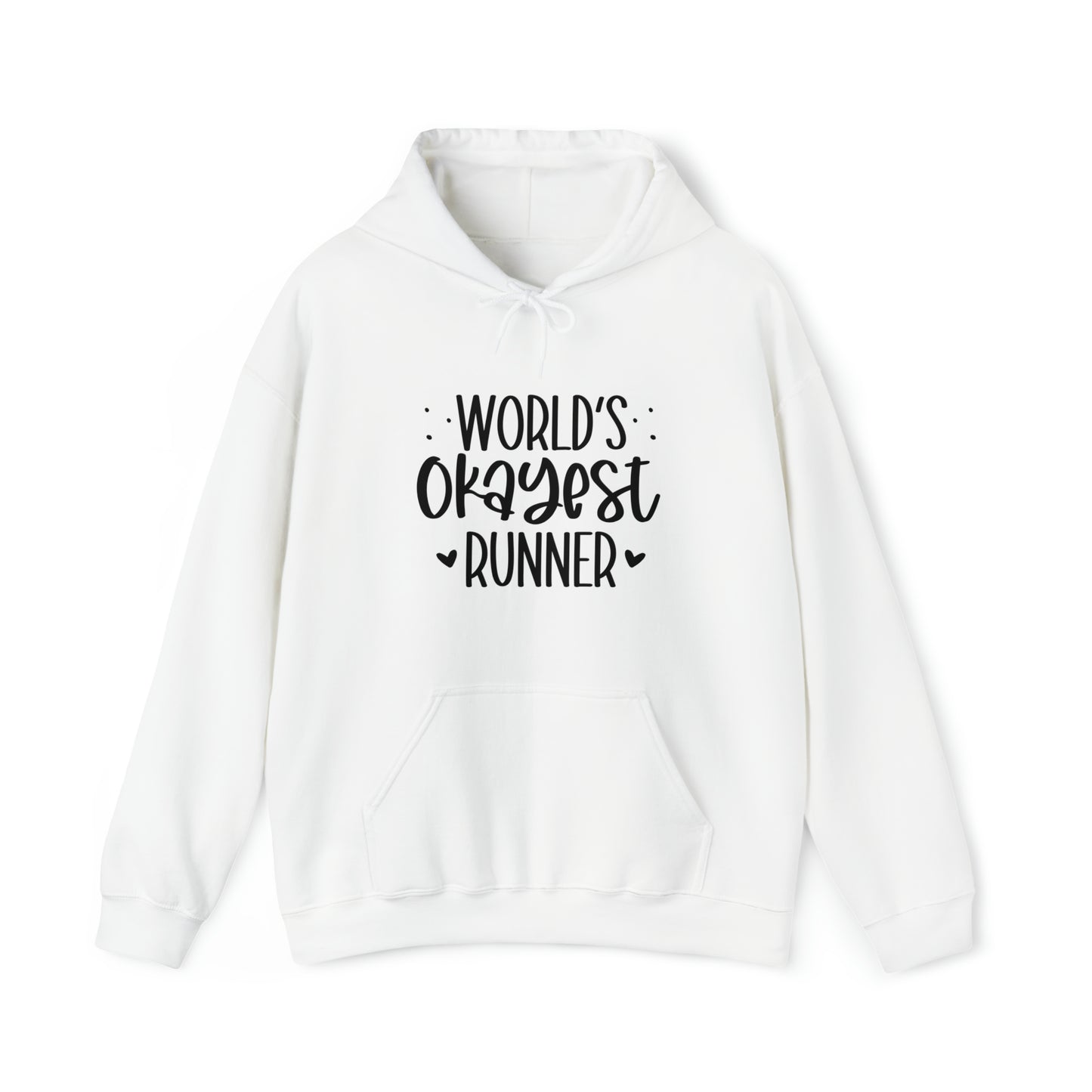 World's Okayest runner- Unisex Heavy Blend™ Hooded Sweatshirt