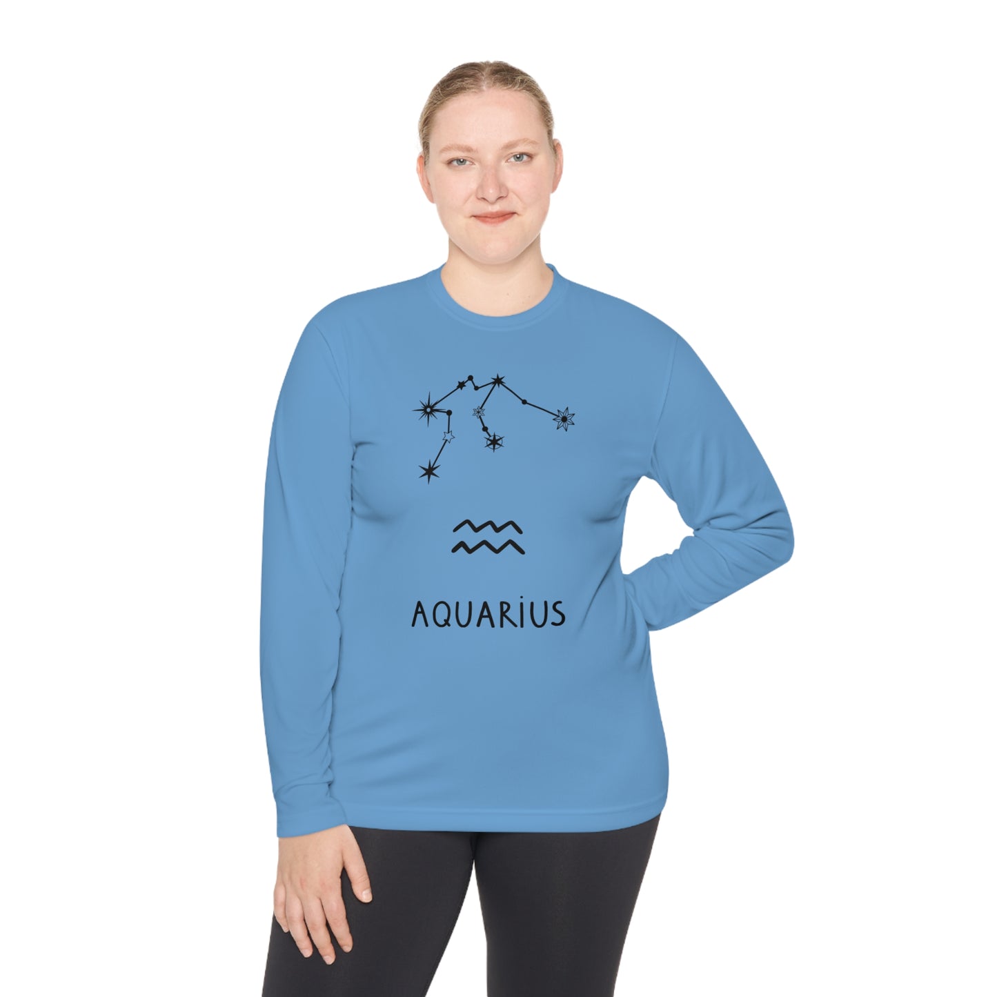 AQUARIUS STARS- Unisex Lightweight Long Sleeve Tee