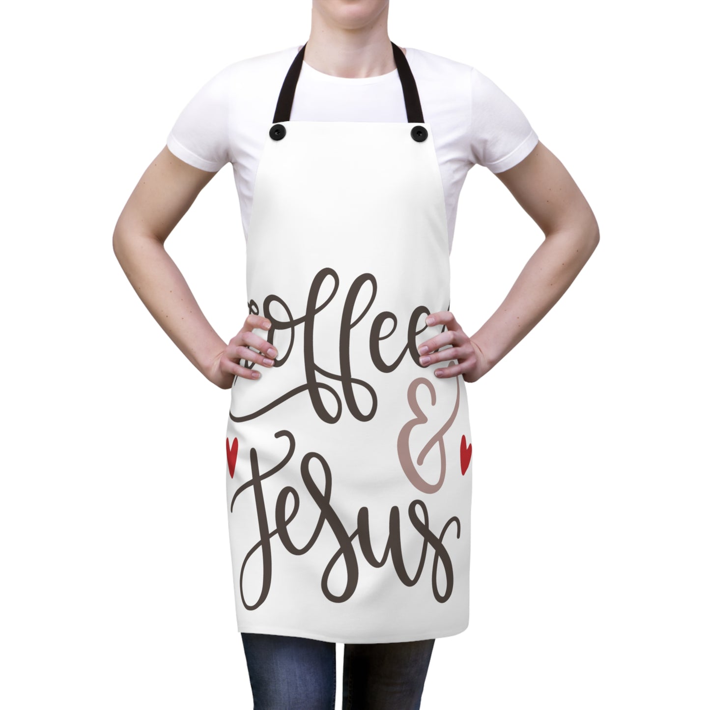 Coffee and Jesus- Apron (AOP)