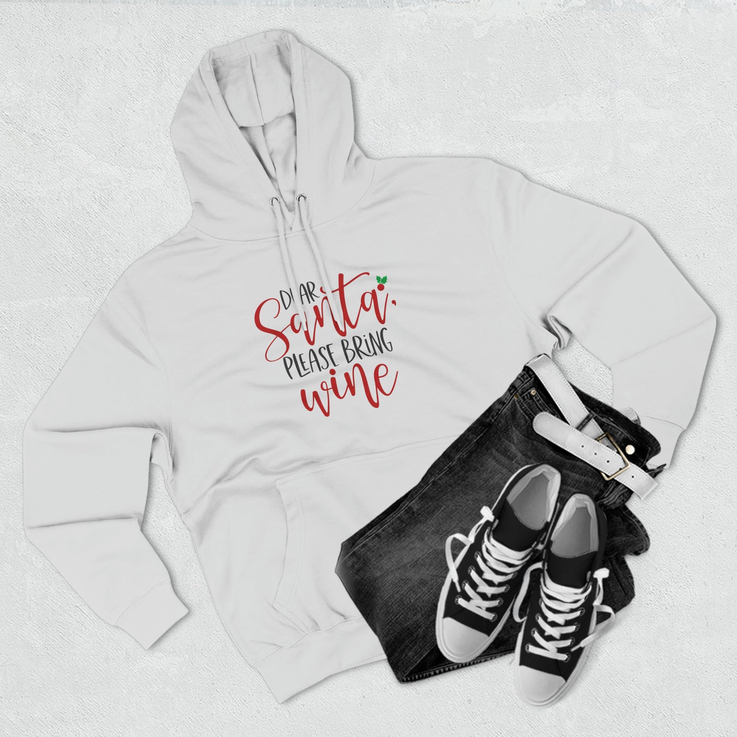 Please bring wine- Unisex Premium Pullover Hoodie