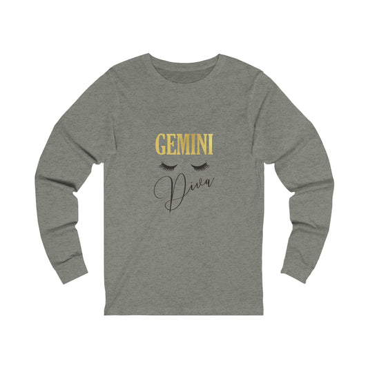 Gemini Diva- Unisex Jersey Long Sleeve Tee