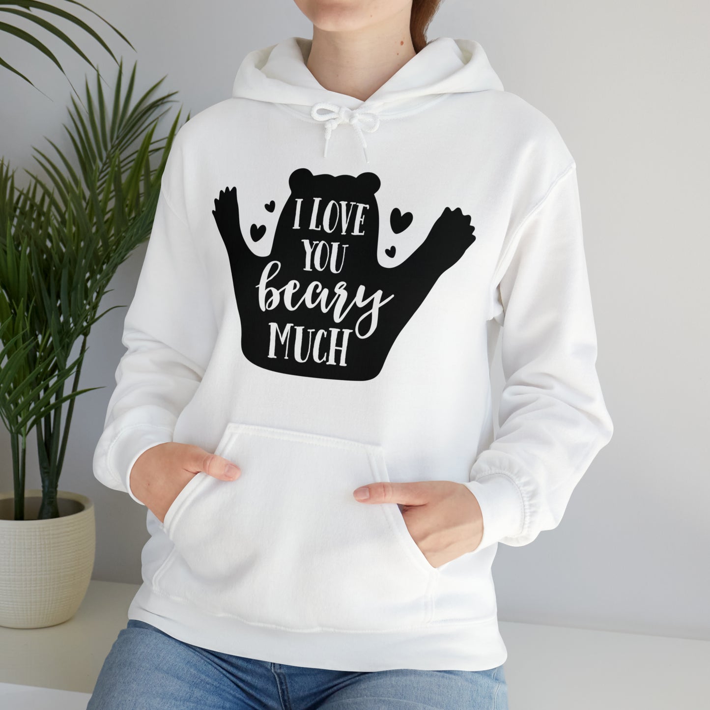 I love you Beary much- Unisex Heavy Blend™ Hooded Sweatshirt