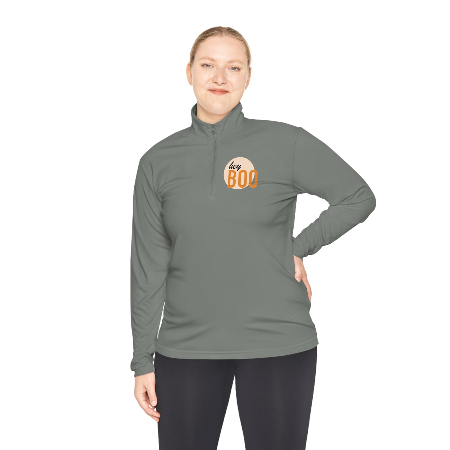 Hey Boo- Unisex Quarter-Zip Pullover