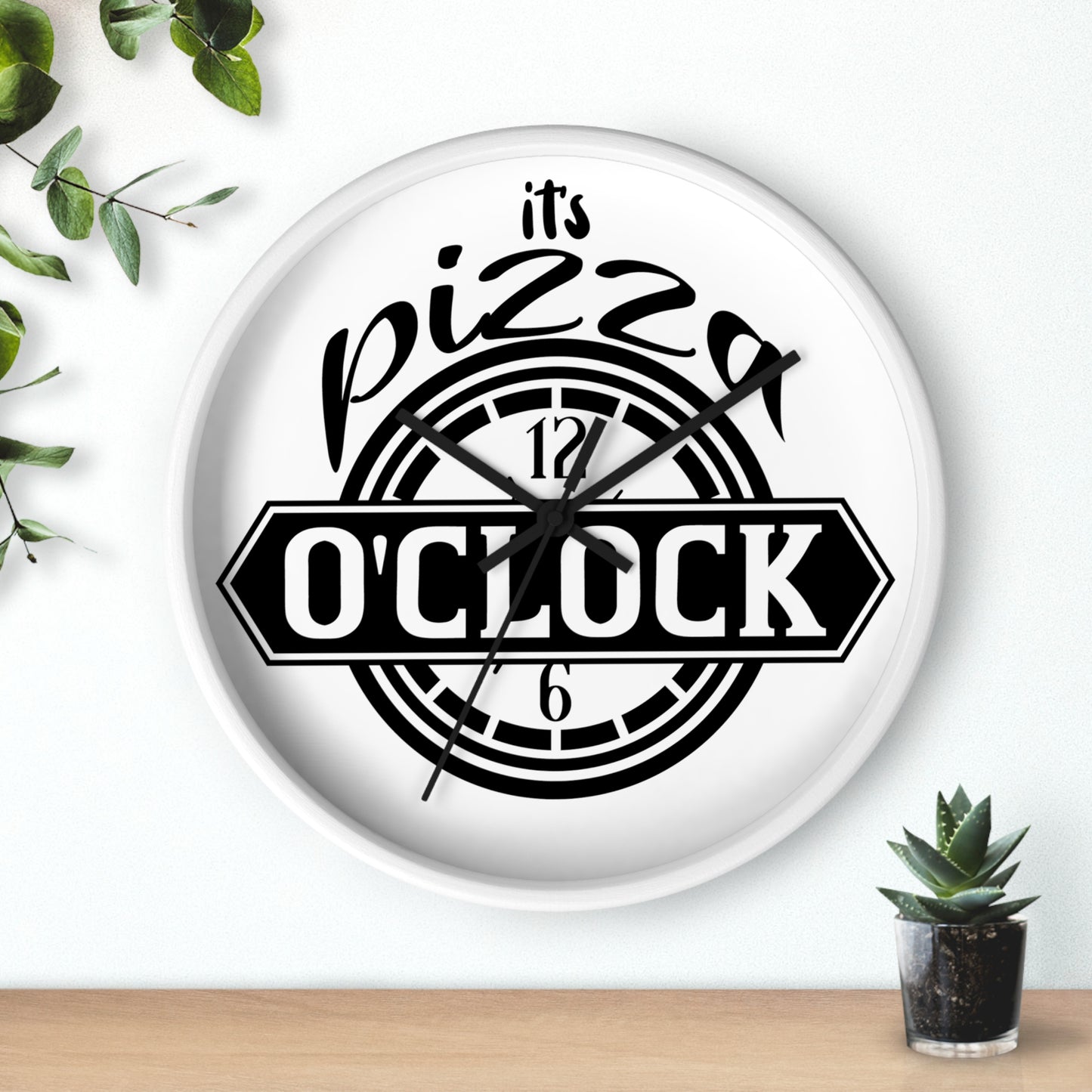 It's pizza 'clockWall Clock