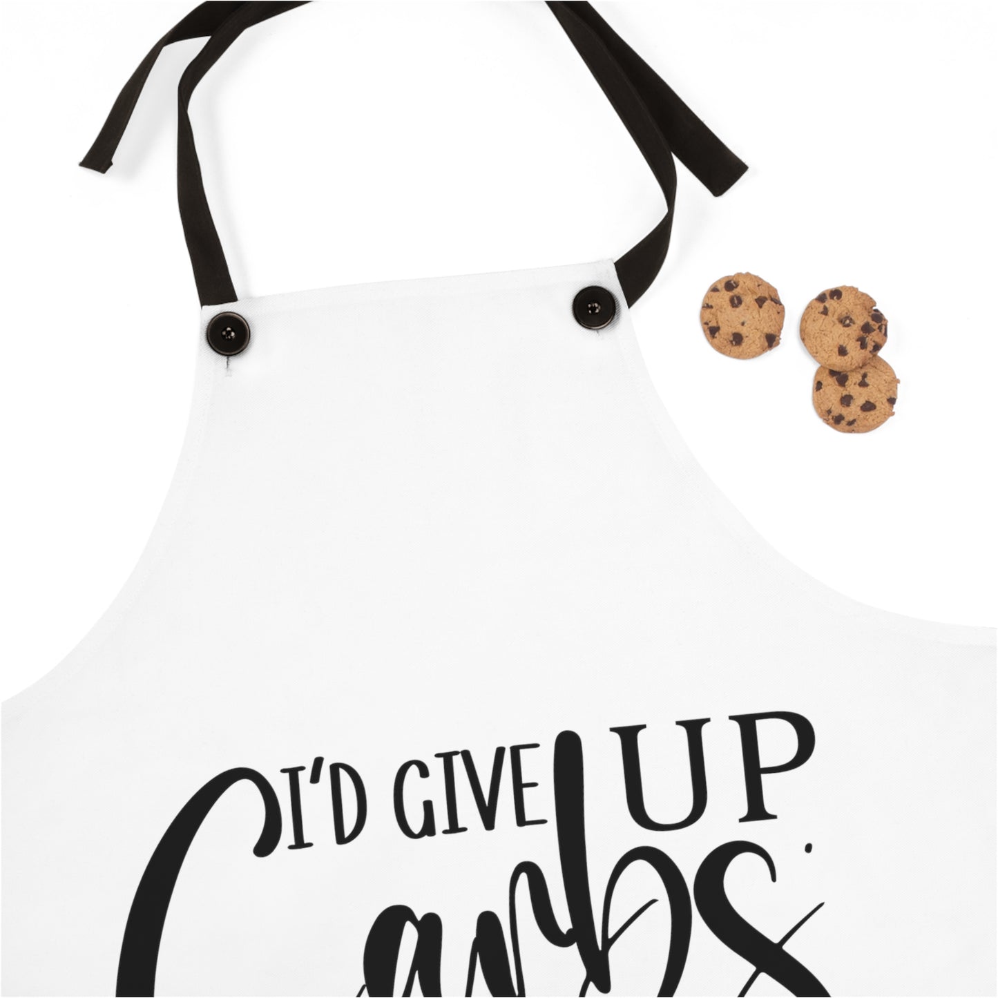 I'd give up carbs but I'm not a quitter-Apron (AOP)