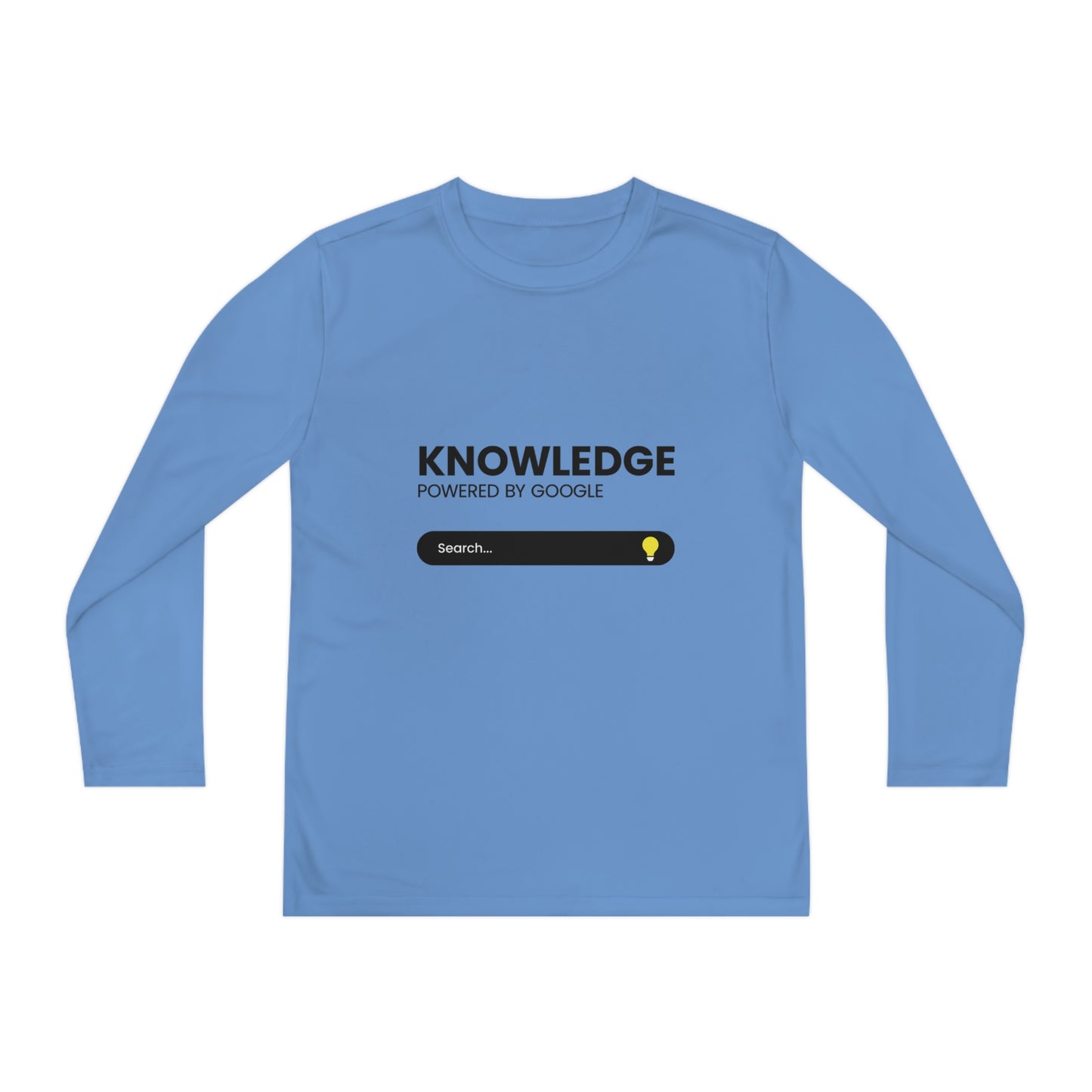 Powered by Google-Youth Long Sleeve Competitor Tee