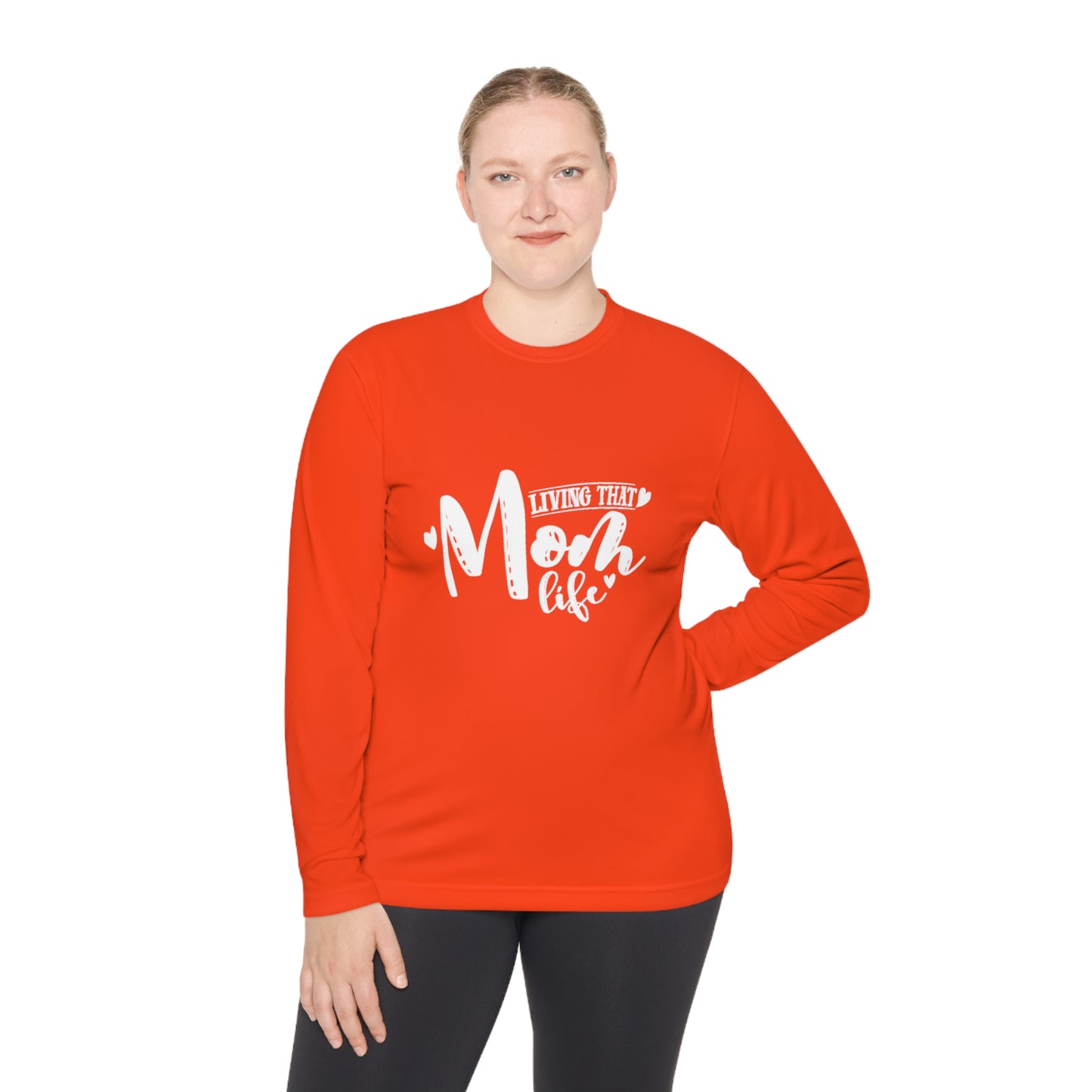 Living that Cheer mom life-  Ladies Lightweight Long Sleeve Tee