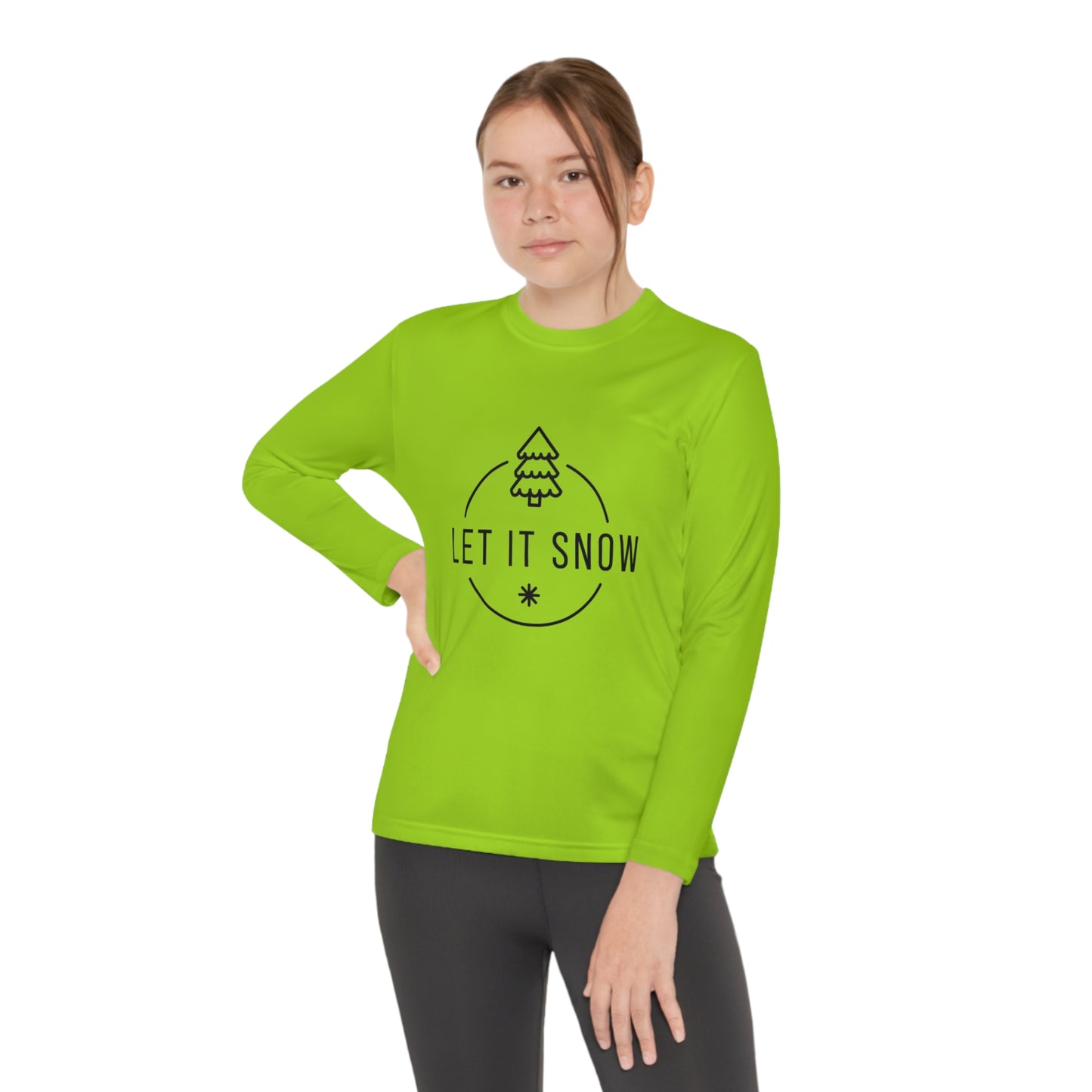 Let it snow- Youth Long Sleeve Competitor Tee