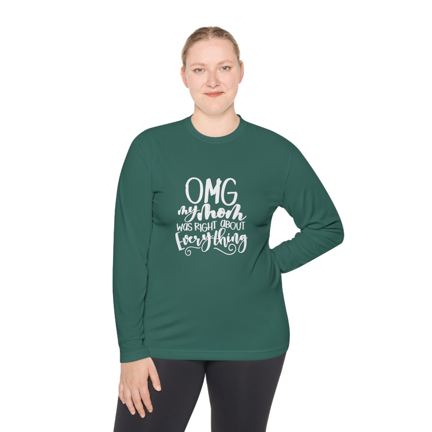 OMG mom was right- Unisex Lightweight Long Sleeve Tee