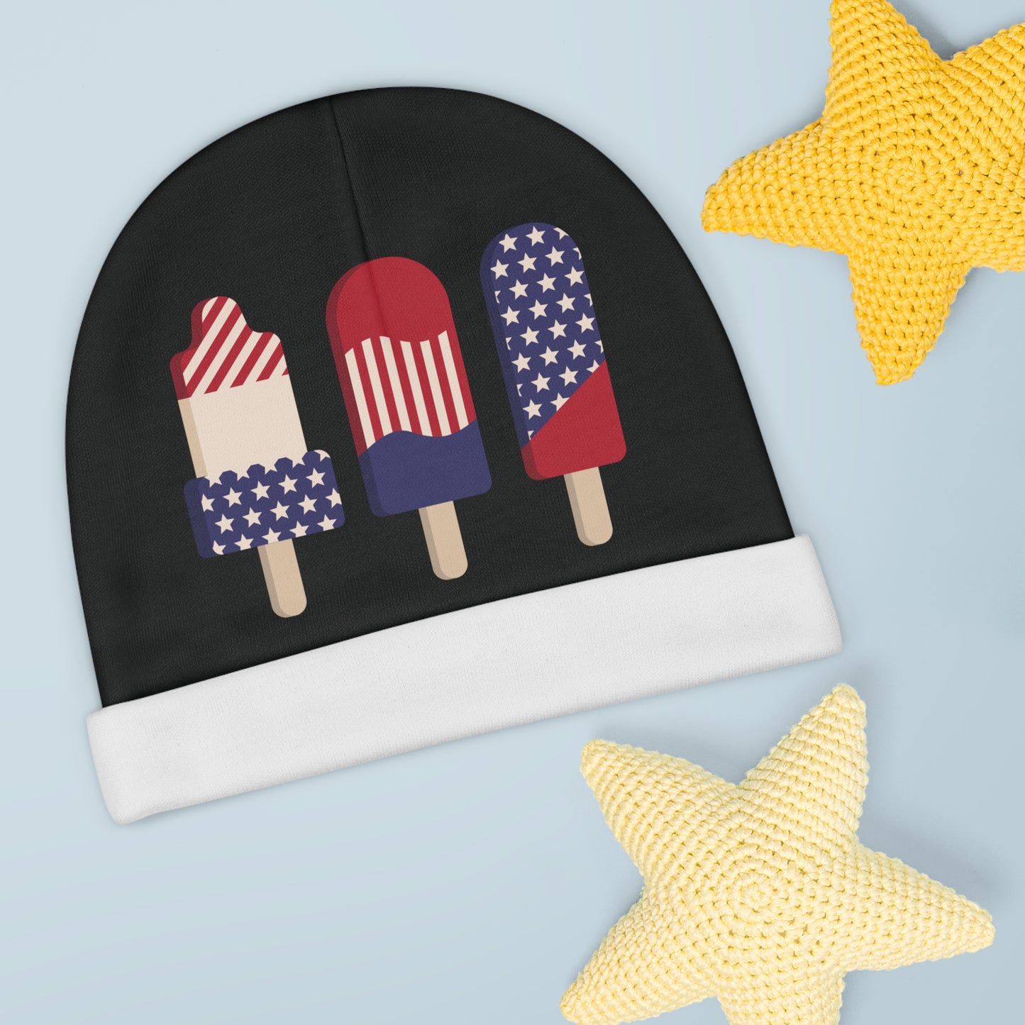 USA Popsicle- Baby Beanie (AOP)