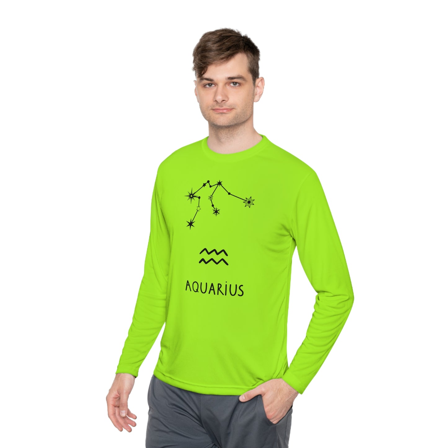 AQUARIUS STARS- Unisex Lightweight Long Sleeve Tee