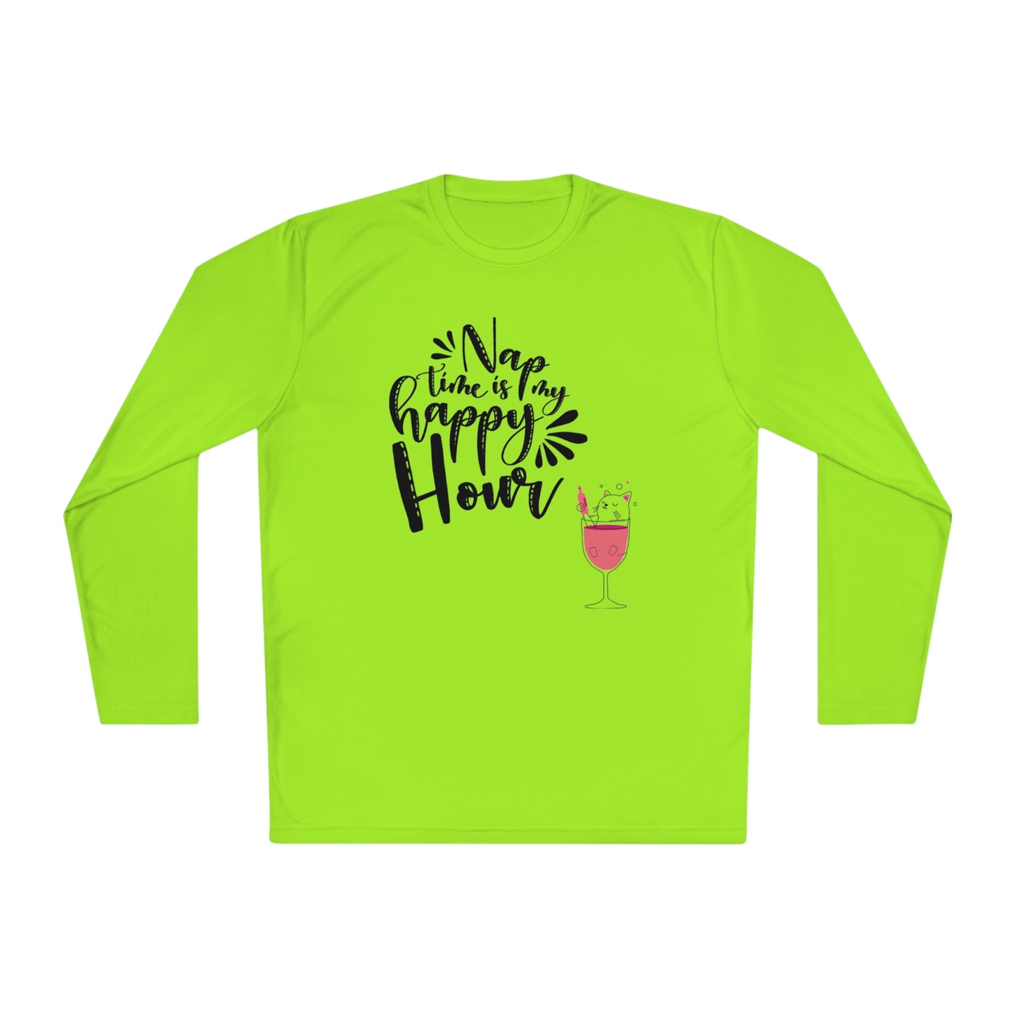 Nap time is happy hour- Unisex Lightweight Long Sleeve Tee